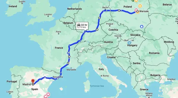Ile godzin trwa podróż autokarem do Hiszpanii? Sprawdź szczegóły!