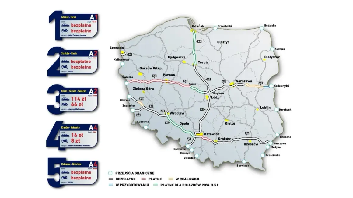 Czy autostrada A2 jest płatna? Sprawdź, gdzie są opłaty i ceny